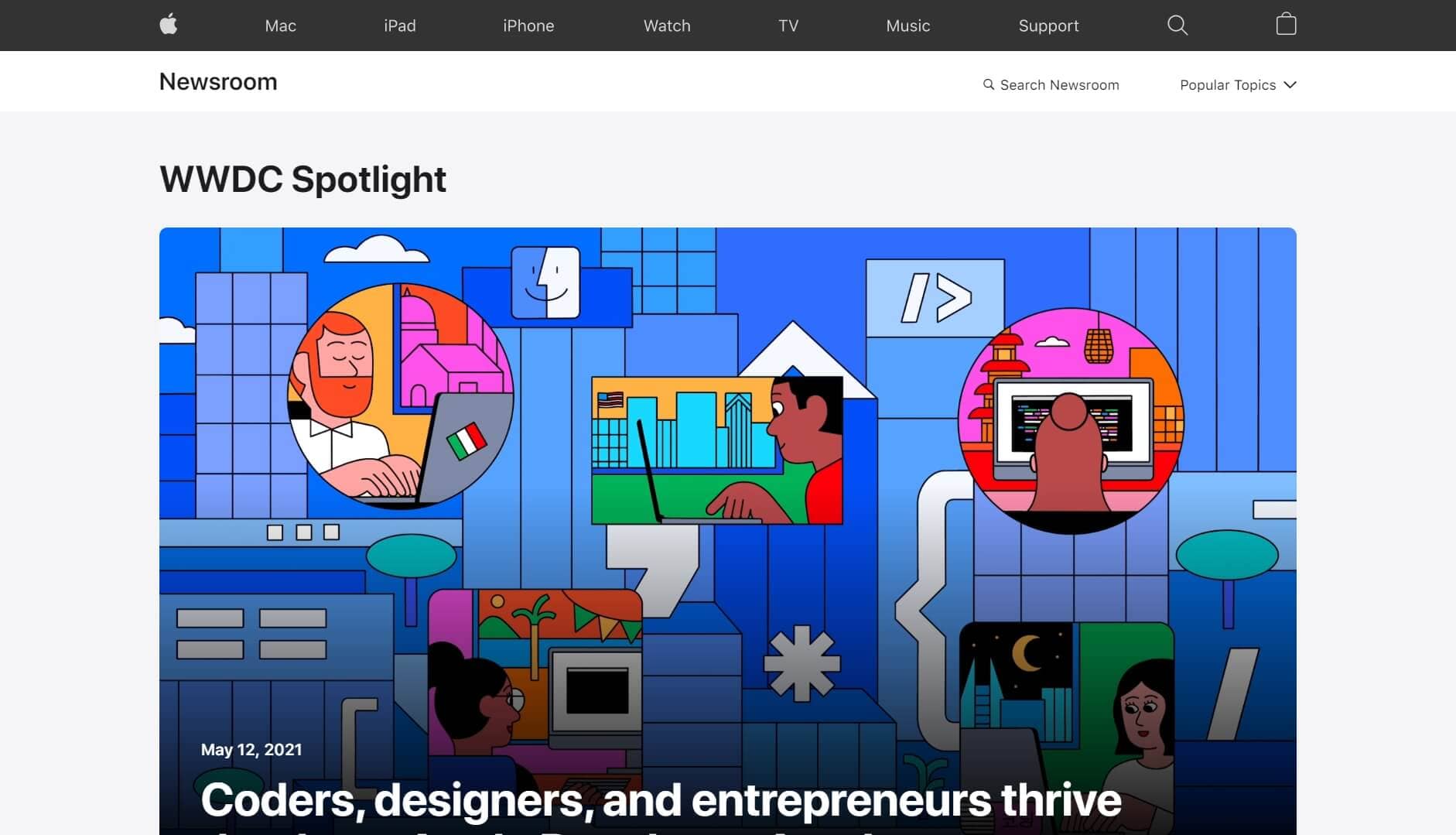 corporate blog example