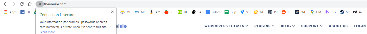 A valid SSL certificate.